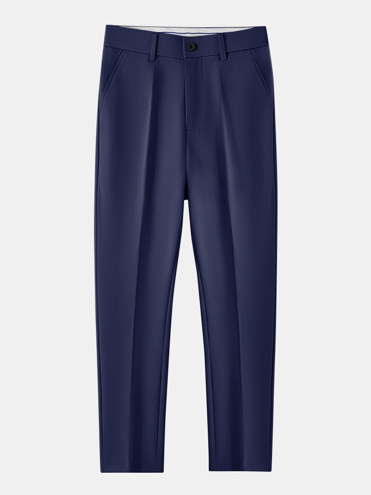 Contrast Trim Waffle Ringer T-Shirt & Slim Fit Tapered Trousers