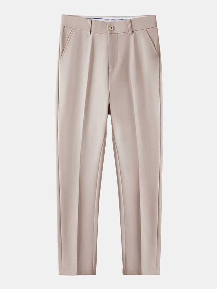 Geometric Knit Shirt & Slim Fit Tapered Trousers